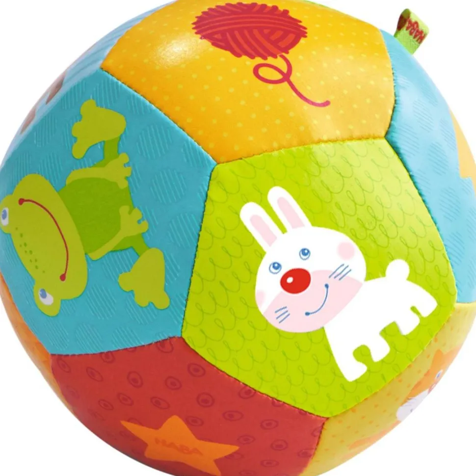 Fashion HABA Animal Friends, 4 1/2" Soft Baby Ball