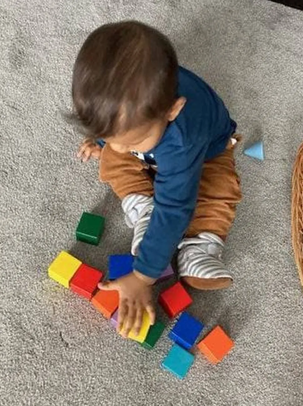 Hot HABA Baby'S First Wood Basic Blocks
