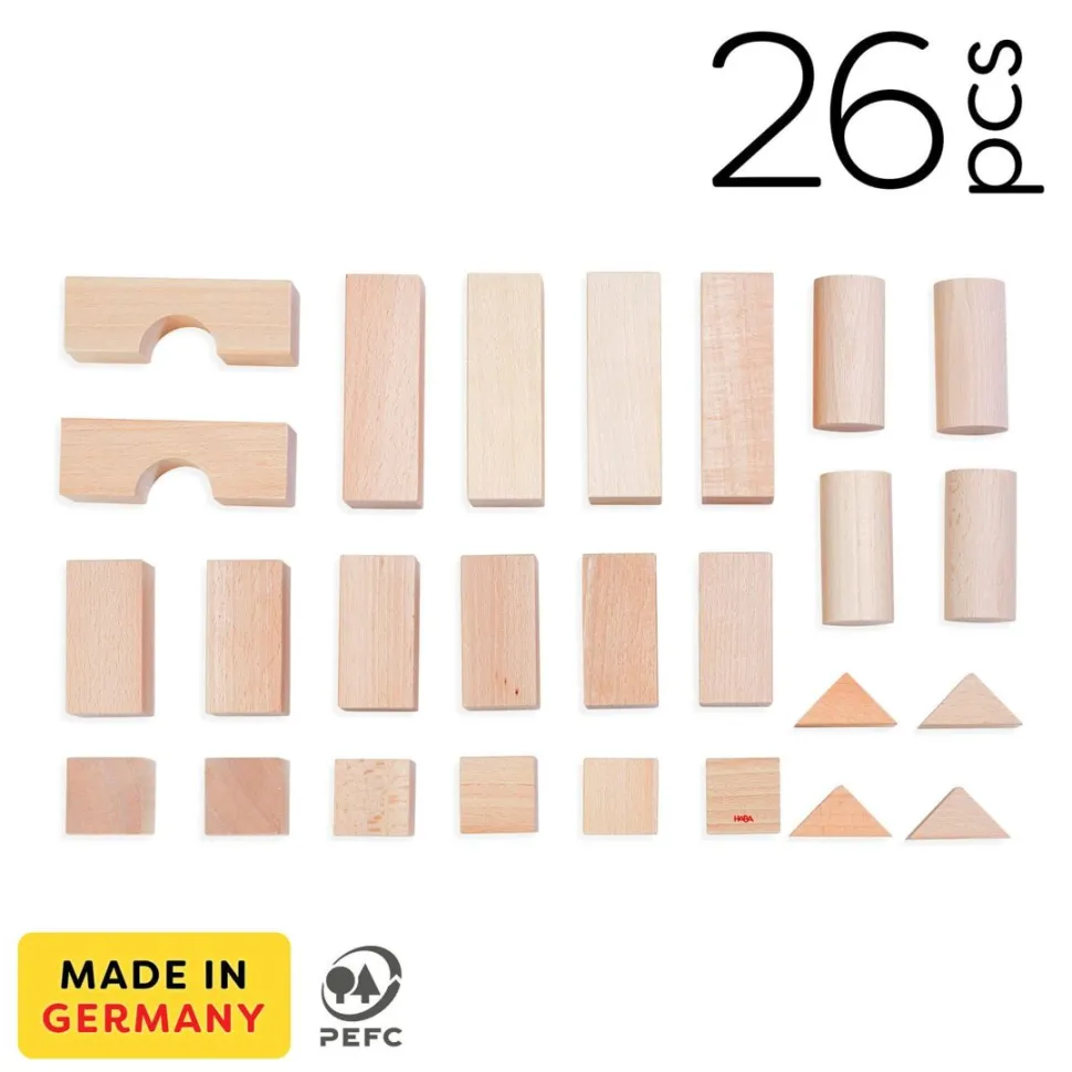 Best Sale HABA Basic Building Blocks 26 Piece Starter Set