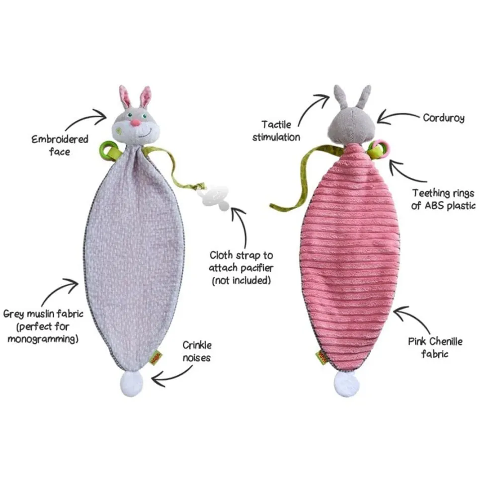 Store HABA Bunny Lovey Baby Blankie
