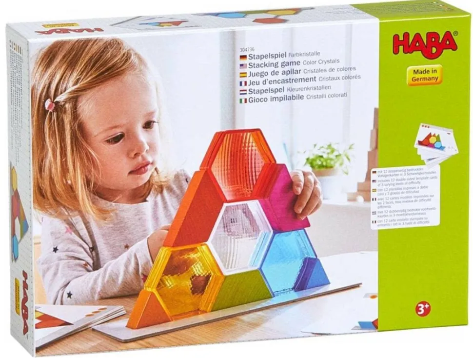 Flash Sale HABA Color Crystals 15 Piece Stacking Game