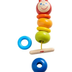 Outlet HABA Colorful Caterpillar Wooden Threading Toy