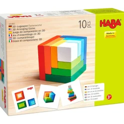 New HABA 3D Rainbow Cube Arranging Game