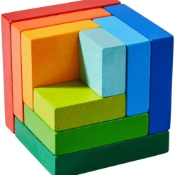 New HABA 3D Rainbow Cube Arranging Game