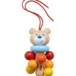 Flash Sale HABA Dangling Figure Bear Stroller & Crib Toy