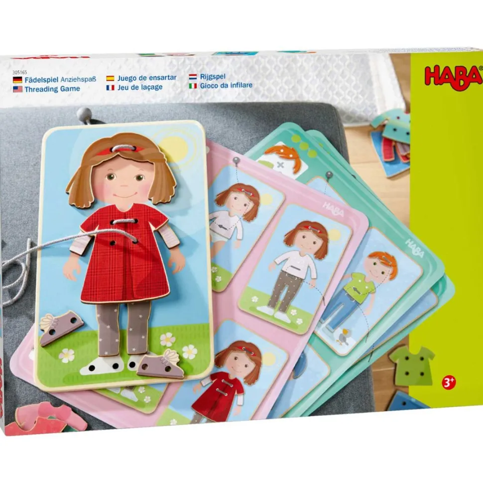 New HABA Dress Me Threading & Lacing Game