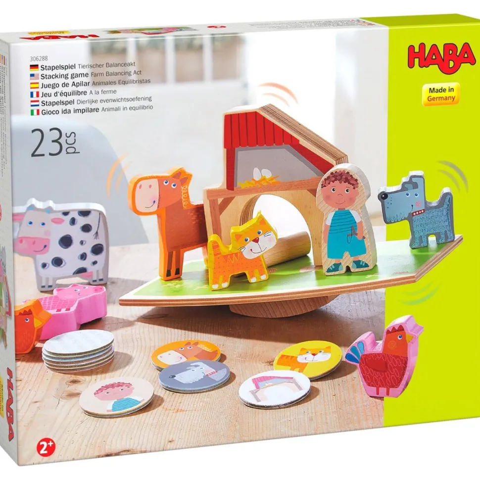 Discount HABA Farm Balancing Act Stacking Game