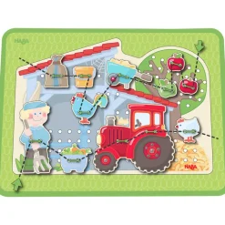 New HABA Farm Threading & Lacing Game