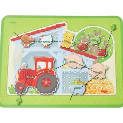 New HABA Farm Threading & Lacing Game