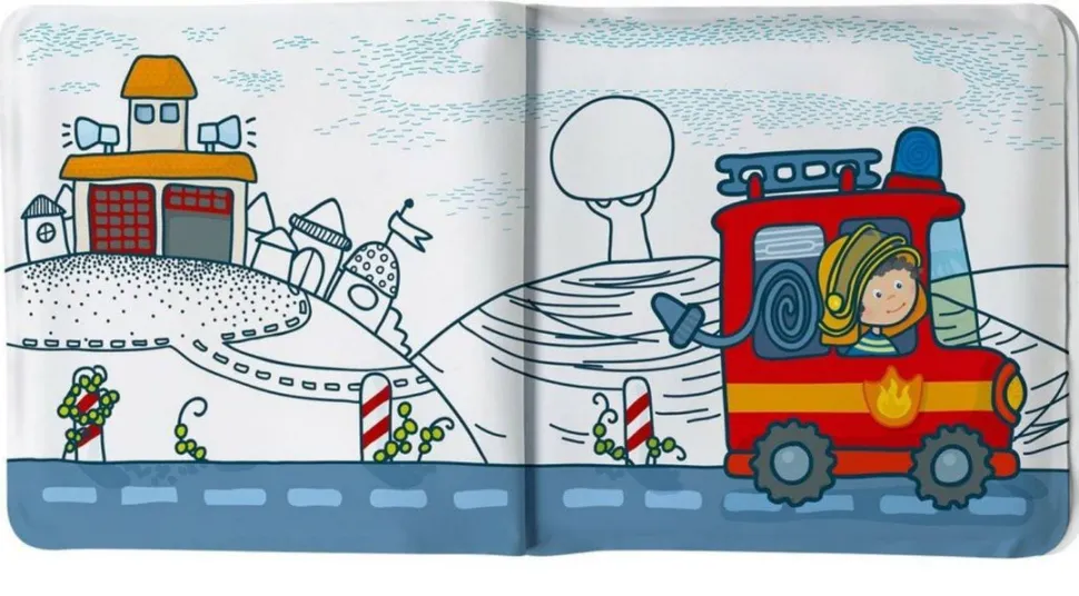 Clearance HABA Fire Brigade Magic Color Changing Bath Book