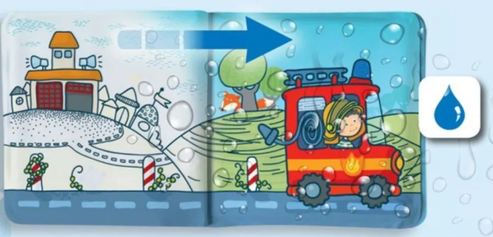 Clearance HABA Fire Brigade Magic Color Changing Bath Book