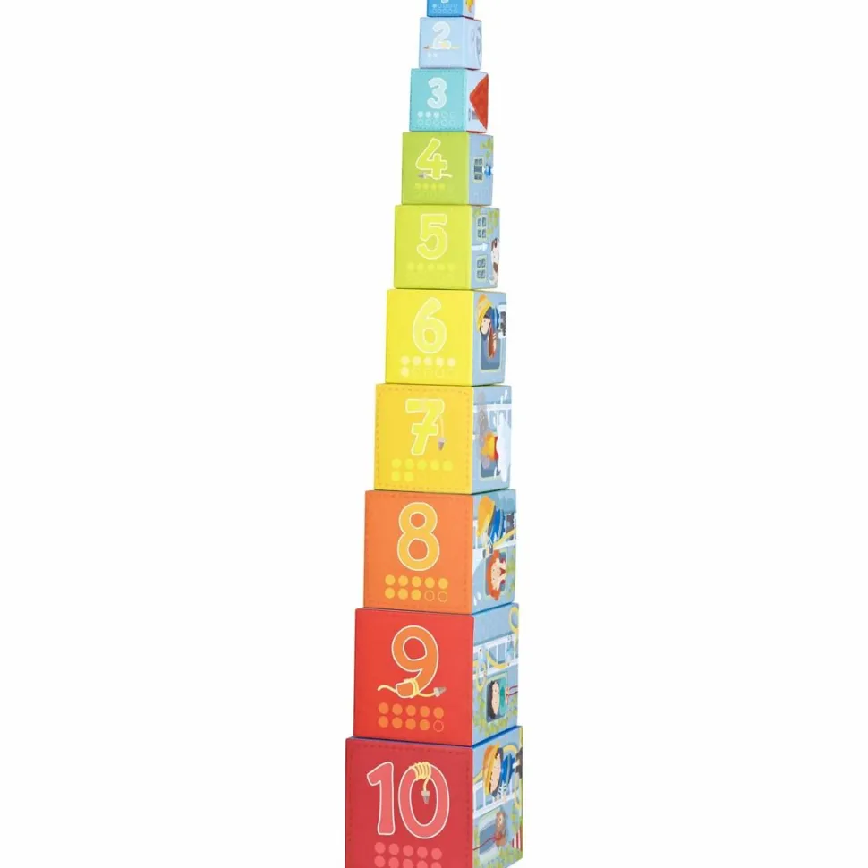 Store HABA Fire Brigade Sturdy Cardboard Stacking Cubes