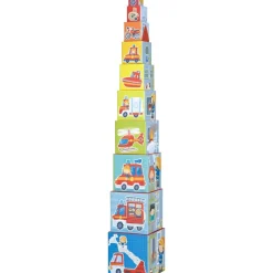 Store HABA Fire Brigade Sturdy Cardboard Stacking Cubes