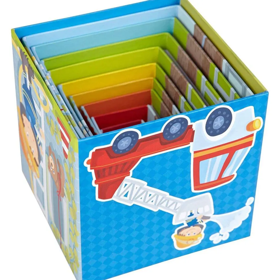 Store HABA Fire Brigade Sturdy Cardboard Stacking Cubes