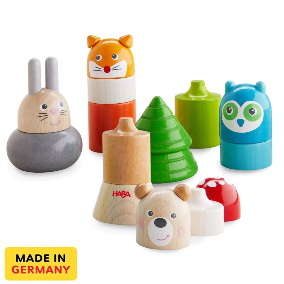 Shop HABA Forest Animals Wooden Stacking Toy