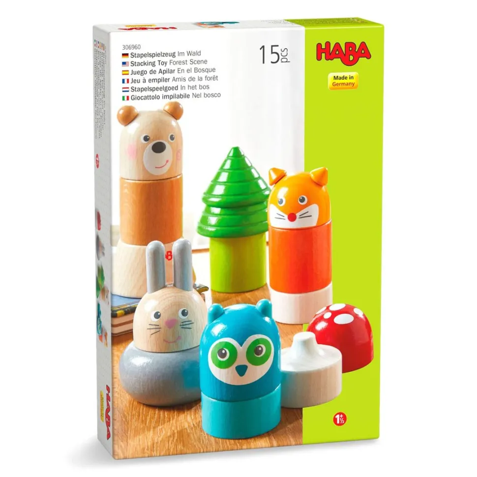 Shop HABA Forest Animals Wooden Stacking Toy