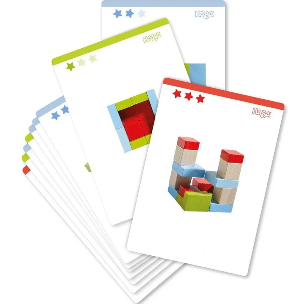 Online HABA Four By Four 3D Arranging Game Wooden Building Blocks