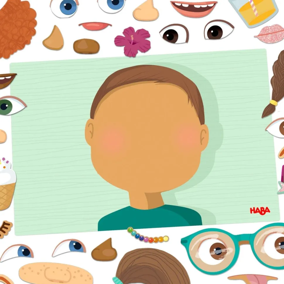 Shop HABA Funny Faces Magnetic Game Box