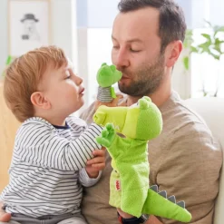 Flash Sale HABA Glove Puppet Crocodile With Baby Hatchling Finger Puppet