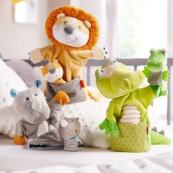 Flash Sale HABA Glove Puppet Crocodile With Baby Hatchling Finger Puppet