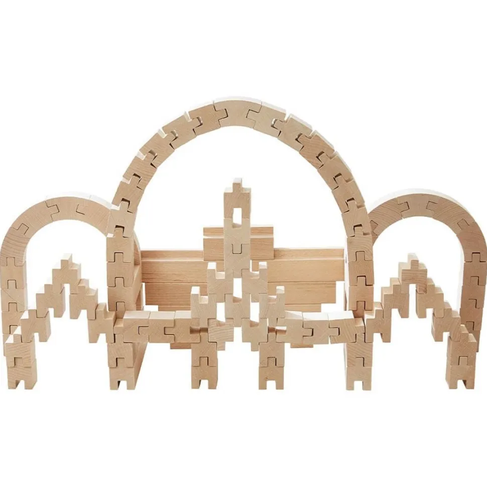 Sale HABA Interlocking Wooden Blocks Construction Set