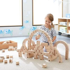 Sale HABA Interlocking Wooden Blocks Construction Set