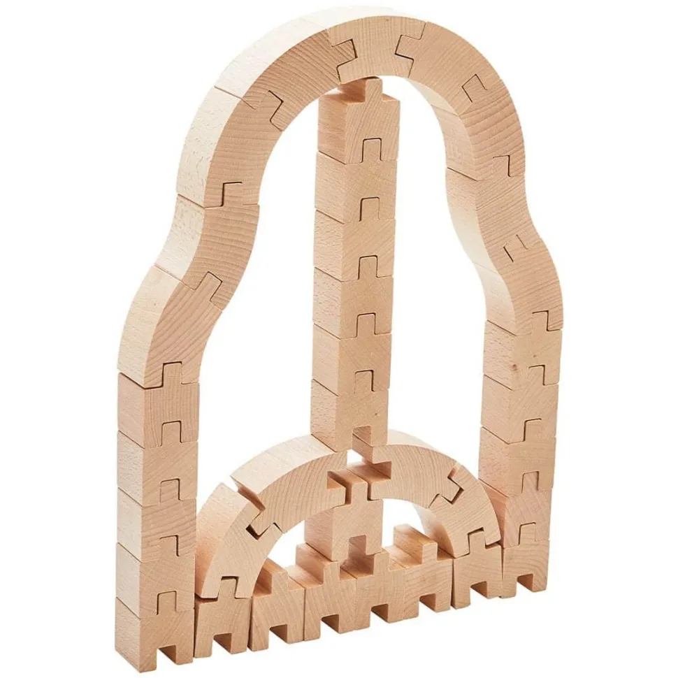 Sale HABA Interlocking Wooden Blocks Construction Set