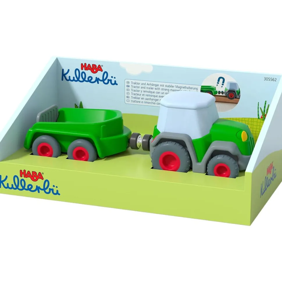 Clearance HABA Kullerbu Tractor And Trailer With Momentum Motor