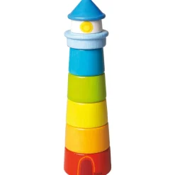 Cheap HABA Lighthouse Wooden Rainbow Stacker