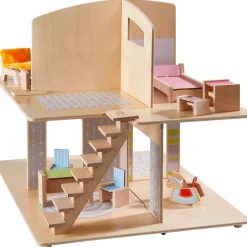 Cheap HABA Little Friends Dollhouse Town Villa With Furniture