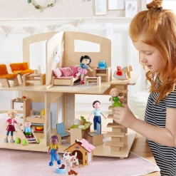 Shop HABA Little Friends Family Fun Dollhouse Bundle With Doghouse