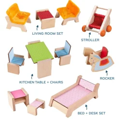 Shop HABA Little Friends Family Fun Dollhouse Bundle With Doghouse