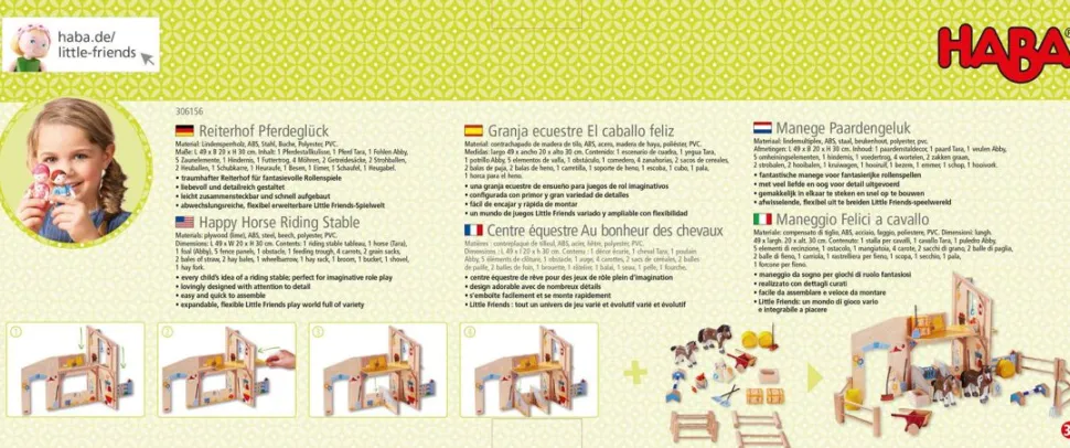 Online HABA Little Friends Happy Horse Riding Stable