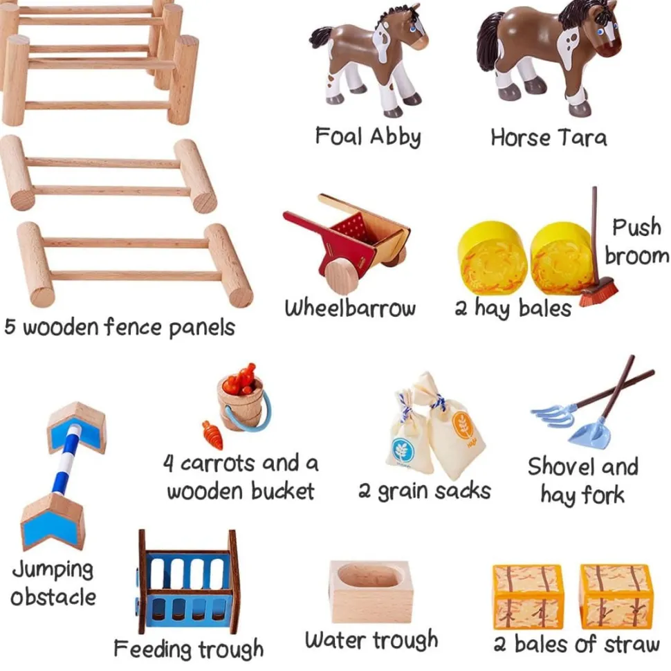 Flash Sale HABA Little Friends Happy Horse Riding Stable