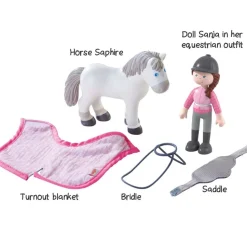 Outlet HABA Little Friends Rider Sanya And Horse Saphira Play Set