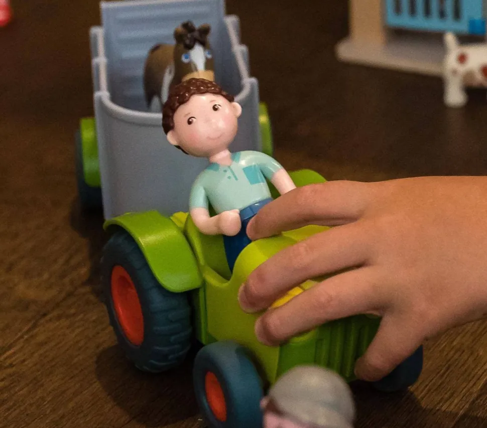 Fashion HABA Little Friends Tractor And Trailer