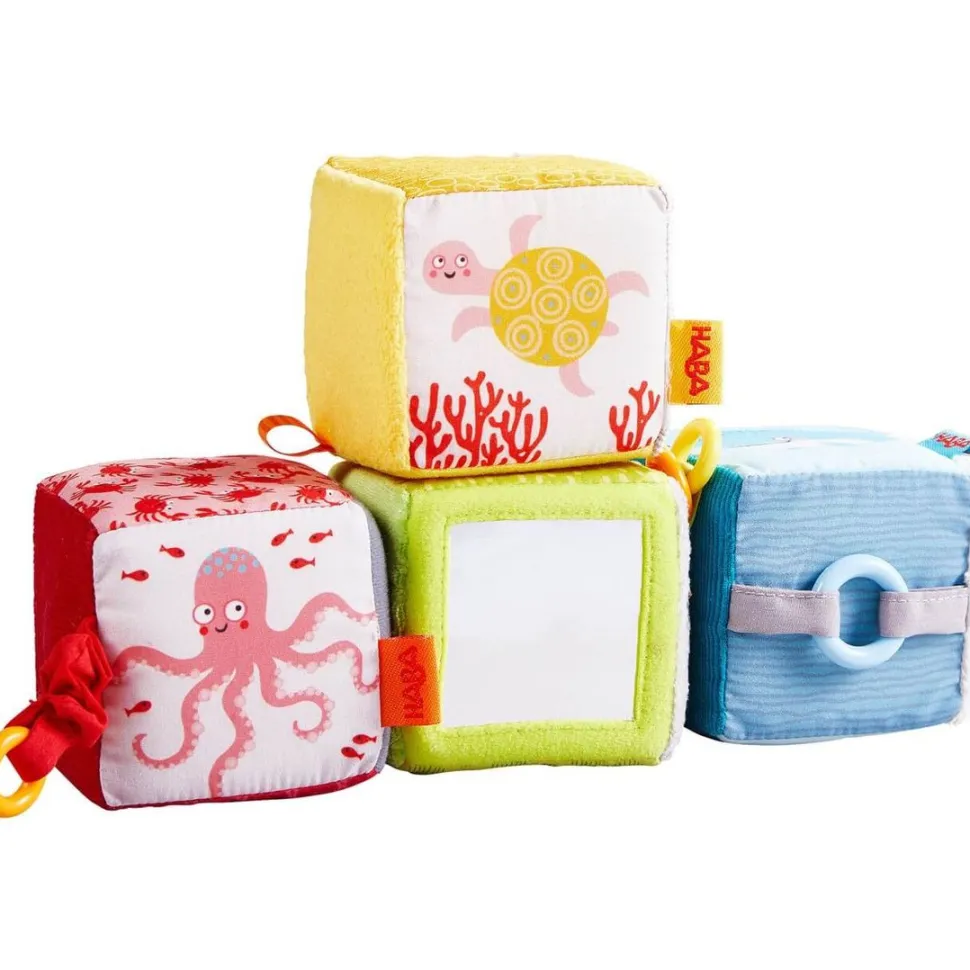 New HABA Marine World Soft Baby Discovery Cubes