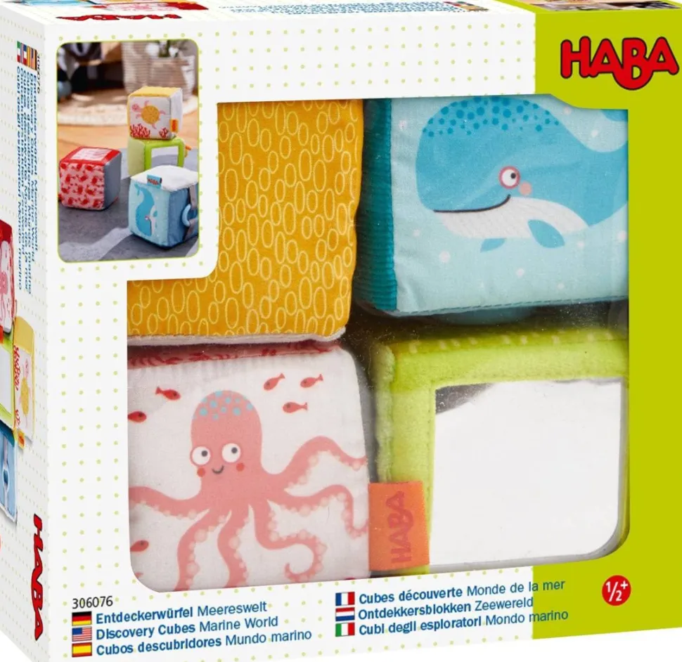 New HABA Marine World Soft Baby Discovery Cubes