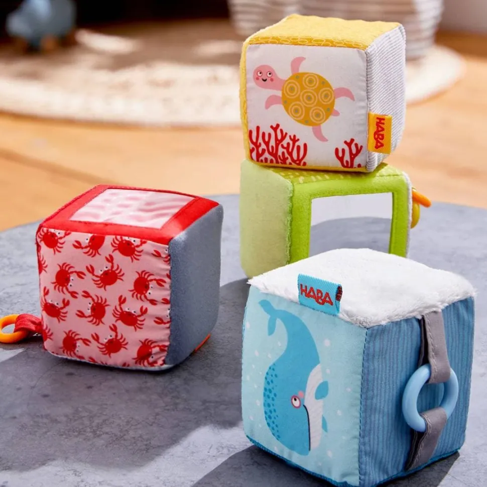 New HABA Marine World Soft Baby Discovery Cubes