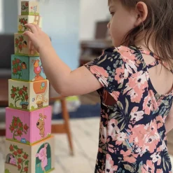 Shop HABA On The Farm Cardboard Stacking & Nesting Cubes