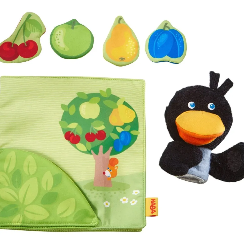 Store HABA Orchard Soft Book With Raven Finger Puppet
