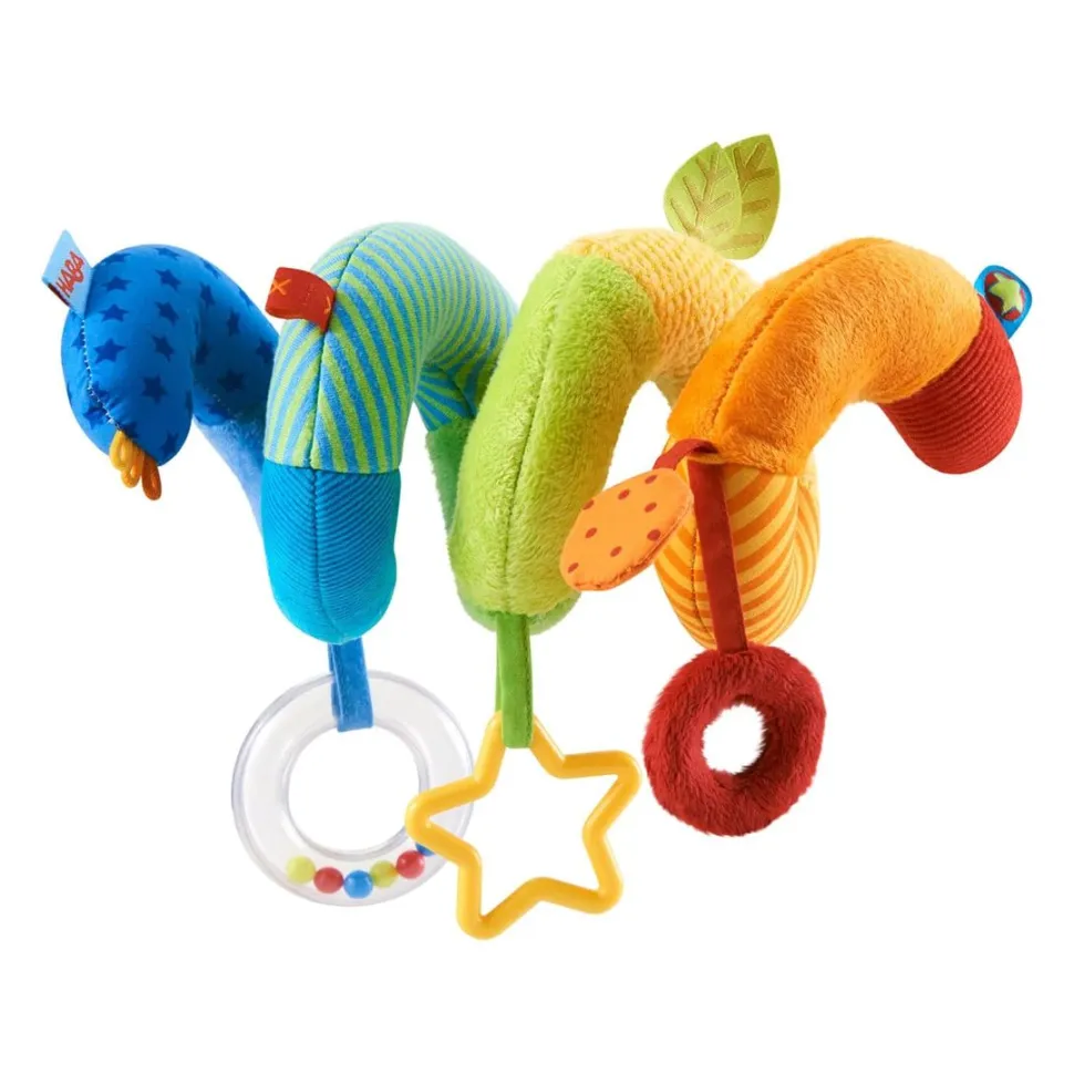 New HABA Rainbow Activity Spiral Stroller Toy