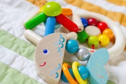 Cheap HABA Rattlefish Wooden Baby Rattle