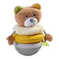 Discount HABA Roly Poly Bear Wobbling Soft Baby Toy With Stacking Rings