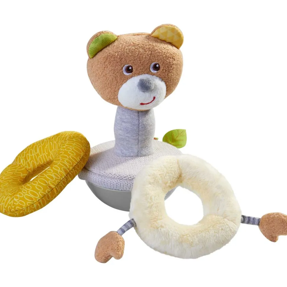 Discount HABA Roly Poly Bear Wobbling Soft Baby Toy With Stacking Rings