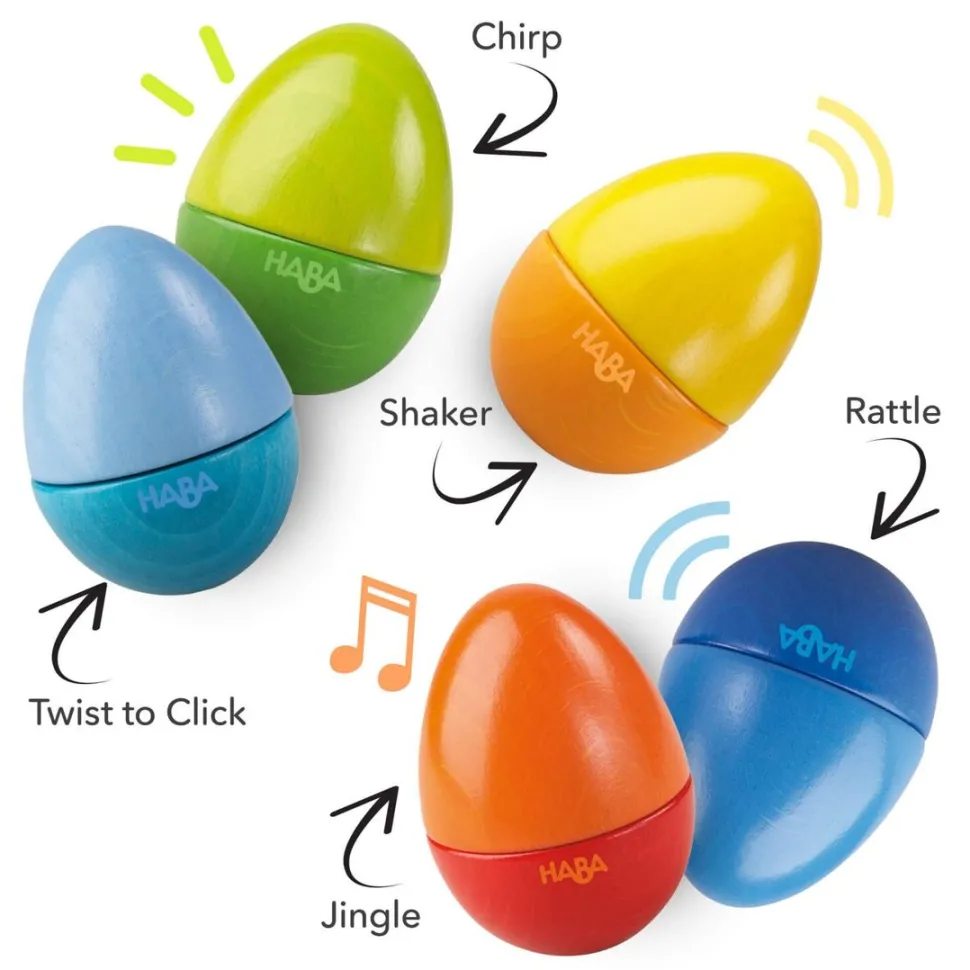 Outlet HABA Set Of 5 Wooden Musical Eggs