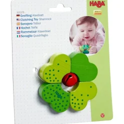 Best HABA Shamrock Wooden Baby Rattle With Bell