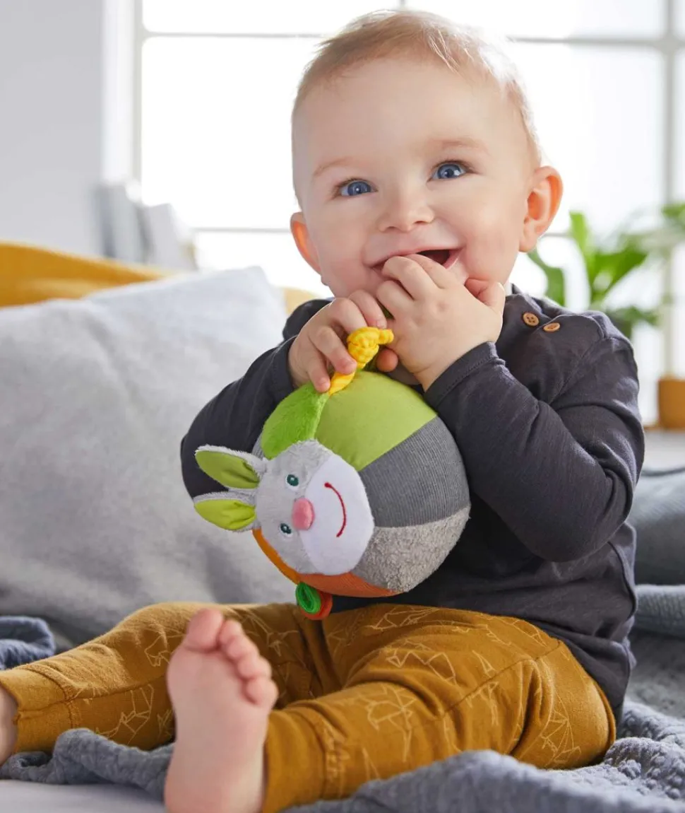 Sale HABA Soft Bunny Ball With Rattling Effects