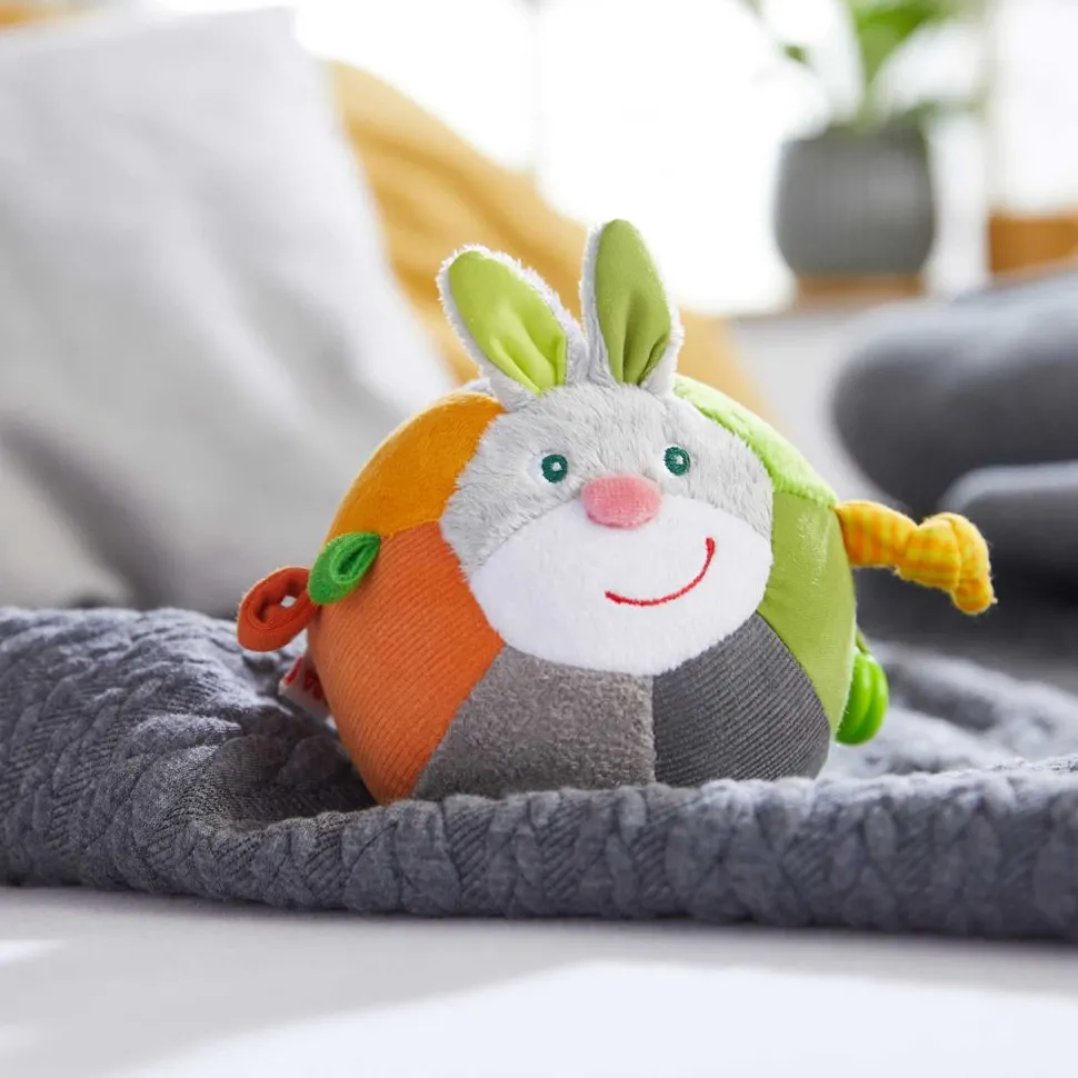 Sale HABA Soft Bunny Ball With Rattling Effects