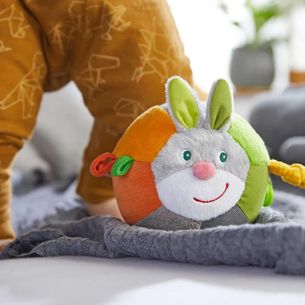 Sale HABA Soft Bunny Ball With Rattling Effects